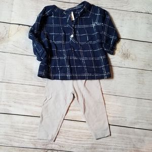 Carters 9 month long sleeve & pant outfit